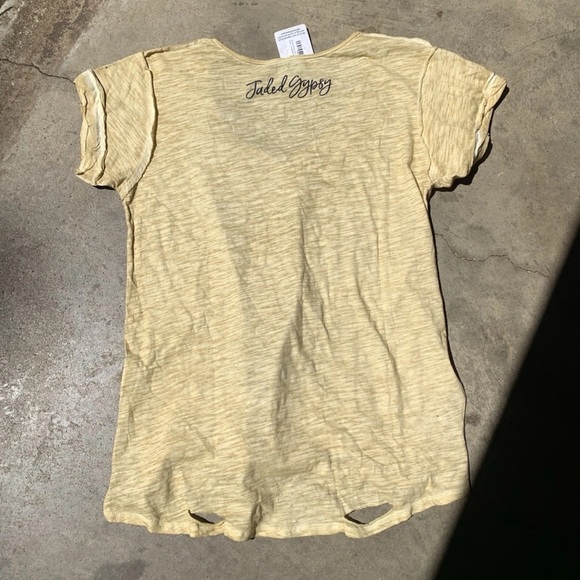 NWOT- Jaded Gypsy Distressed Stevie Nicks Rare Tee. Size S/M (oversized fit) - Picture 5 of 6